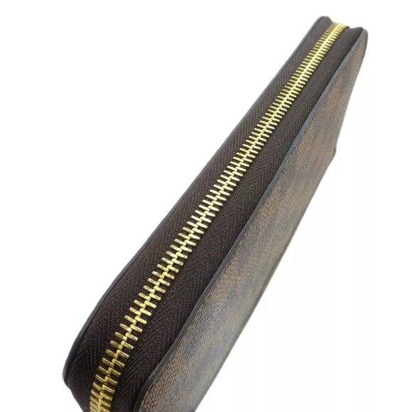 Auth LOUIS VUITTON Zippy Wallet Round Fastener N60015 Damier Ebene #36631948 - Picture 5 of 16